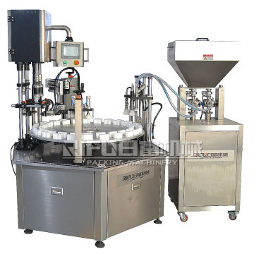 China supplier cosmetics cream shampoo lotion bottle washing filling capping machine